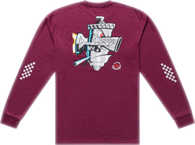 Troy Lee Designs Carb Club Long Sleeve - sangria | M