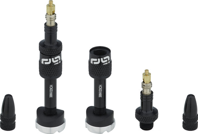 e*thirteen Valve Tubeless Quick Fill - 2 pièces - black/SV 23-31 mm