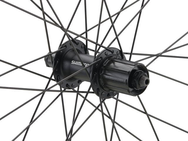 bc basic Set de Roues Urban Acera V-Brake DT Swiss 535 28" - noir | Set de 28" (avant 9x100 Dynamo + arrière 10x135) Shimano