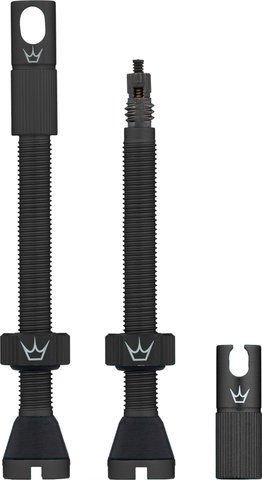 Peaty's Holeshot Fast Flow tubeless valves - black | Presta Valve (SV) | 60 mm