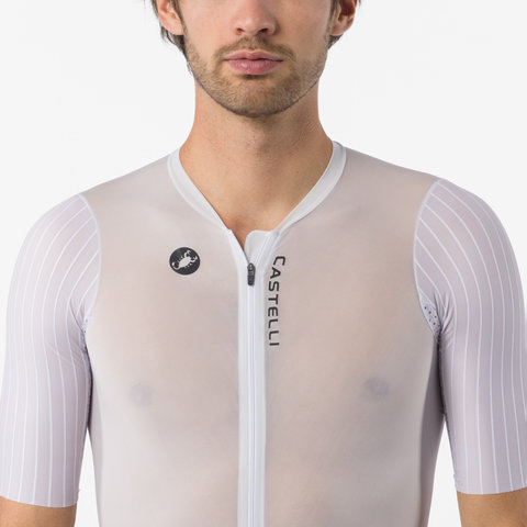 Castelli traje de contrarreloj PR 3 S/S Speed Suit - white-black | M