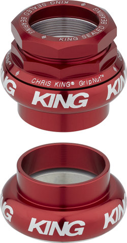 Chris King GripNut Bold EC34/28,6 - EC34/30 Gewindesteuersatz - red/EC34/28,6 - EC34/30