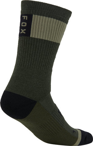 Fox Head 8" Defend Winter Socks - 2024 Model - olive green/39 - 43