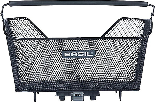 Basil Base M MIK Bicycle Basket - black/14 l