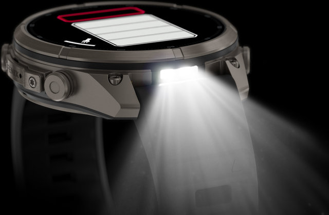 Garmin fēnix 9 Pro – inReach AMOLED Titan 47 mm Multisport-Smartwatch - graphit-schwarz