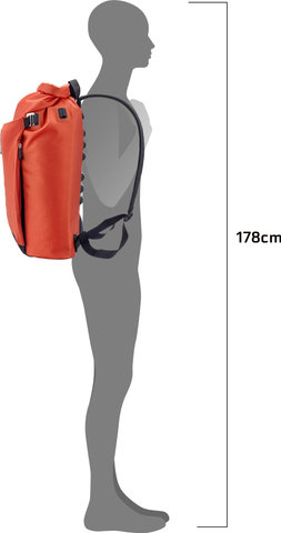 ORTLIEB Vario Lite QL2.1 22 L Backpack-Bicycle Bag Hybrid - rooibos/22 l
