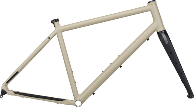 bc original Kit de Cadre Gravel Flint 28" - gris-beige | M | Axe Traversant 12 mm