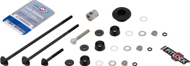 Pitlock Security Set 02/GA Front Wheel + Rear Wheel + Seatpost + Ahead - black-black/universal
