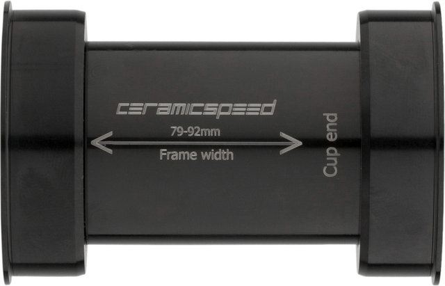 CeramicSpeed Eje de pedalier BB386EVO Shimano 46 x 86,5 mm - black/BB386 Evo