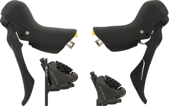 Shimano Set de frenos de disco GRX BR-RX400 + ST-RX600 / BL-RX600 - negro/Set/left/right (side-specific)