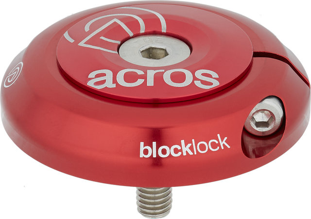 Acros Blocklock ZS44/28,6 Steuersatz Oberteil für 164° Lenkeinschlag - rot/ZS44/28,6