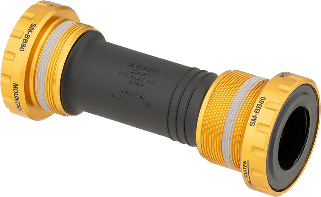Shimano Saint Innenlager SM-BB80 Hollowtech II - schwarz-gold/BSA 83