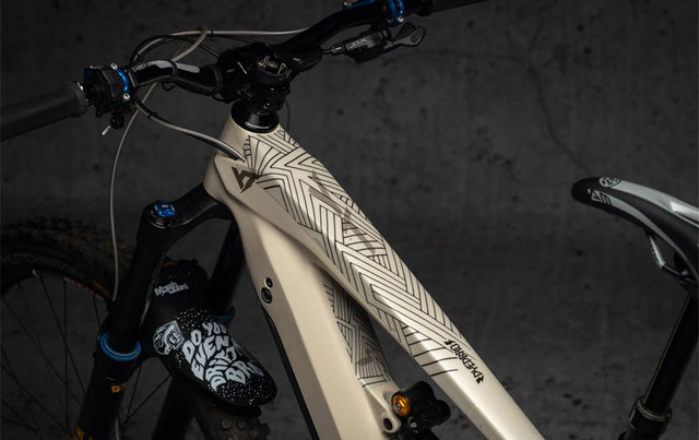 DYEDBRO E-bike Frame Protection Film Set - stay free black