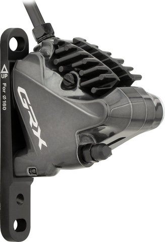 Shimano Frein à Disque GRX BR-RX810 + ST-RX810-LA Remote - noir-gris/Roue avant/Gauche (spécifique au côté)
