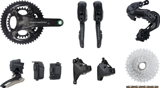 Campagnolo Groupe Super Record Wireless 2x12 vitesses 34-50 160/160 - carbone/11-32/Campagnolo/Campagnolo/170,0 mm/À braser/sans