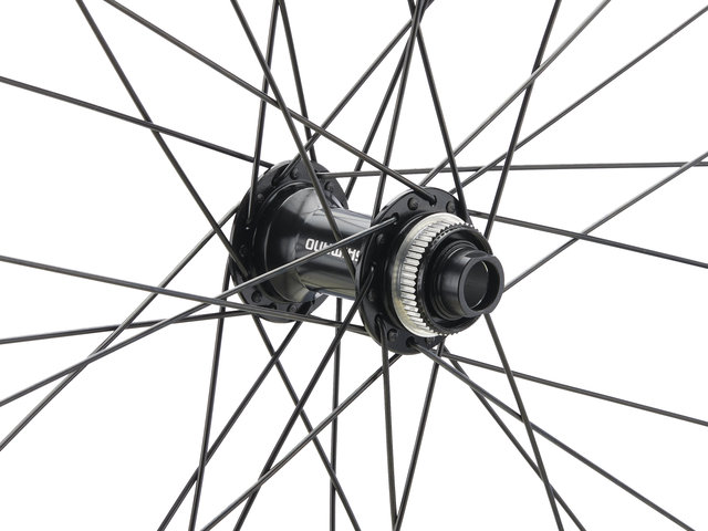 bc basic Set de Roues Mountain Deore Disc Center Lock P-22 29" - noir | set de 29" (avant 15x100 + arrière 10x135) Shimano Micro Spline