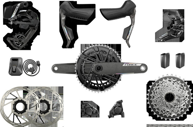 SRAM Groupe Force E1 AXS HRD FM 2x12 vitesses 35-48 - 172,5 mm/10-30/À braser