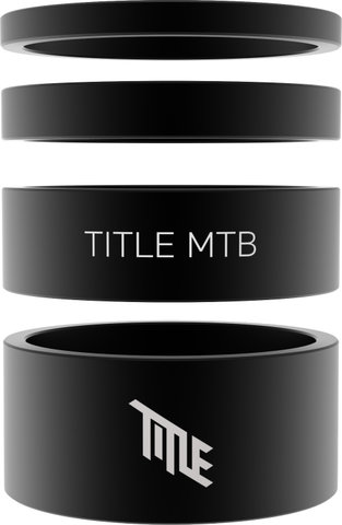 Title MTB Headset Spacer Kit 1 1/8" - schwarz