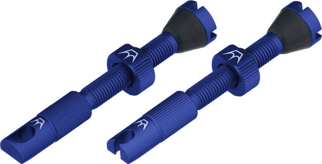 Peaty's Holeshot Fast Flow tubeless valves - navy | Presta Valve (SV) | 42 mm