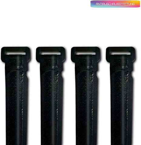 Unleazhed M02 Mudguard Klettband Set - black