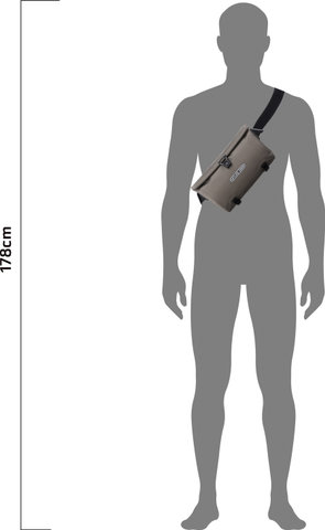 ORTLIEB Velo-Sling Sacoche de guidon/hybride sac en bandoulière - dark sand/3 