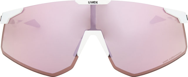uvex pace perform CV Sportbrille - white matt/pushy pink