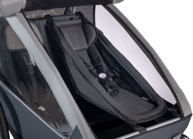 Croozer Asiento de bebés climatex para remolques Kid - galaxy black