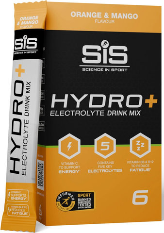 SIS Polvo para bebida Hydro+, 6 piezas - orange