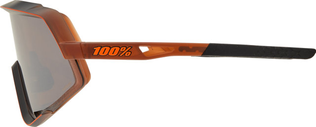 100% Glendale Hiper Sportbrille - matte translucent brown fade/hiper silver mirror