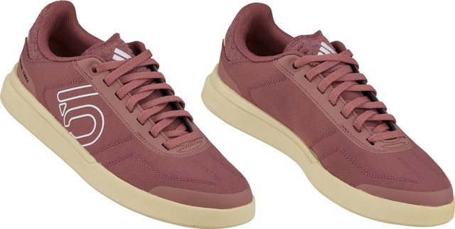 Five Ten Sleuth DLX Canvas Women's MTB Shoes - 2024 Model - quiet crimson-ftwr white-core black/38/38