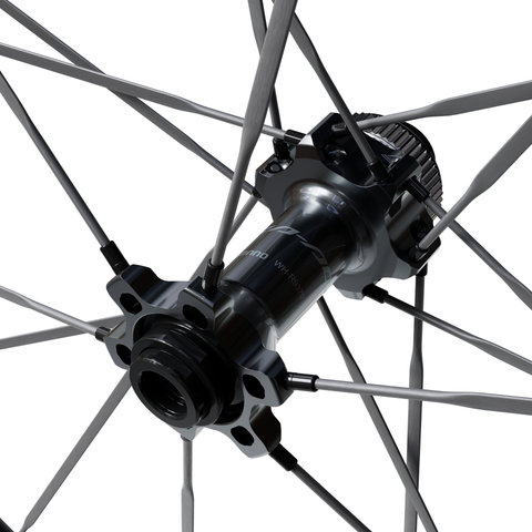 Shimano Juego de ruedas Dura-Ace WH-R9370-C36-TL Disc Center Lock Carbon 28" - negro | 28" | 142 mm | Non Boost | Shimano carretera de 12 velocidades | 100 mm | Non Boost