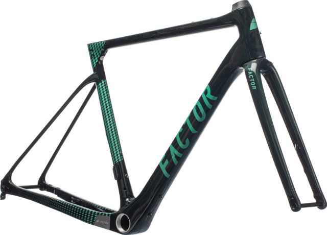 Factor Kit de Cadre en Carbone LS Disc Gravel - british green/M/Axe Traversant 12 mm