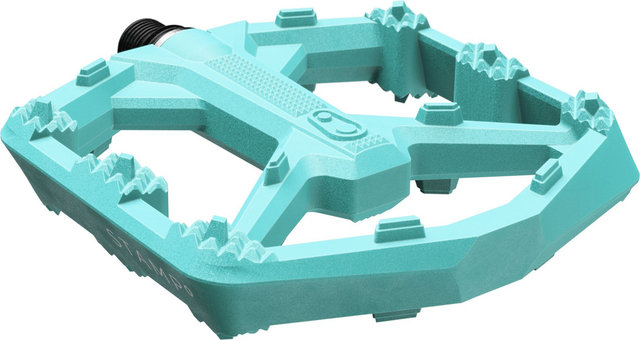 crankbrothers Pedales de plataforma Stamp 0 - turquoise/112 /116 /large