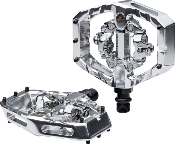 Title MTB CONNECT click/platform pedals - chrome/105 mm/90 mm