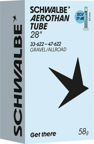 Schwalbe 17-AE Aerothan SCV Tube for 28" - universal | 33-622 to 47-622 | SCV (Schwalbe Clik Valve) | 40 mm