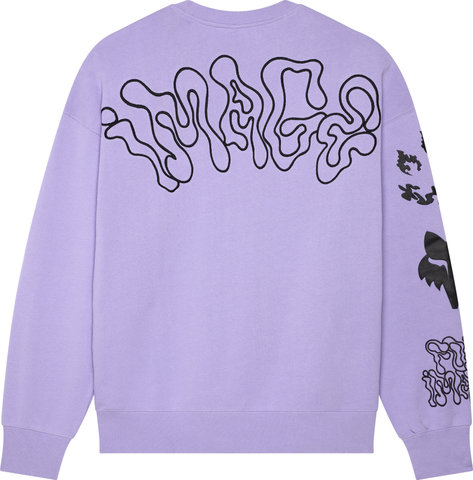 Fox Head Hello Future Oversized Fleece Crew Pullover - lilac/M