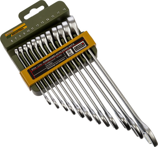 Proxxon SlimLine 12-Piece Open-Ring Wrench Set - silver