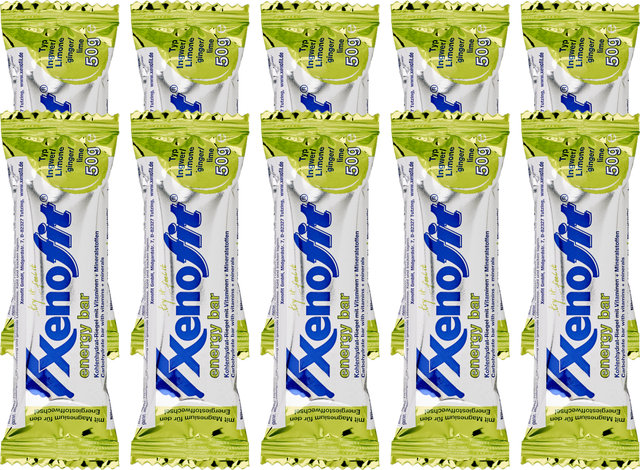 Xenofit barra energética Energieriegel - 10 piezas - jengibre-lima