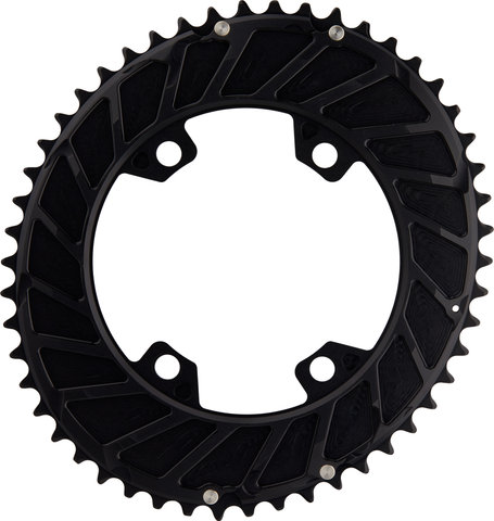 Rotor SRAM Force AXS 2X Chainring, 4-Arm, Q-Ring, 107mm Bolt Circle Diameter - black | 50 