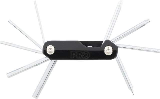 PRO Mini herramienta multiusos 10 Multitool - negro-plata