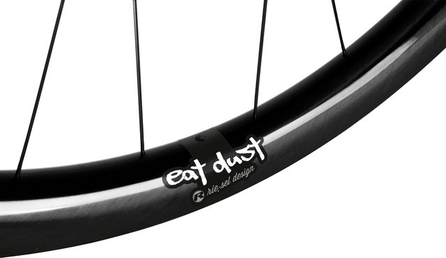 rie:sel design Autocollant pour Trou de Valve Gravel Eat Dust 40 mm - eat dust