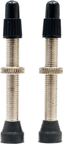NoTubes Valve universel sans chambre à air moyen pour jantes de 17-26 mm - argenté | Valve Presta (SV)