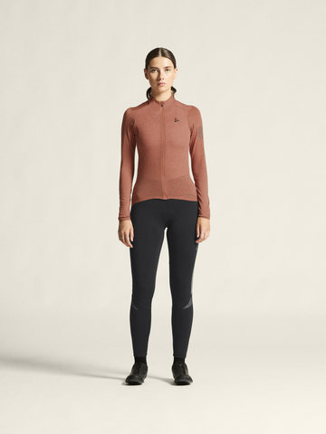 Craft Core Bike Essence Wool L/S Women's Cycling Jersey - rosy | XS