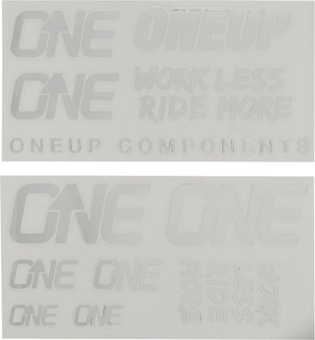OneUp Components Decal Kit Aufklebersatz - silver