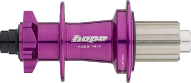 Hope Buje trasero Pro 5 DH Disc 6 agujeros con rueda libre de acero - purple/Shimano MTB/32/Shimano MTB