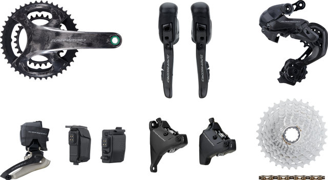 Campagnolo Groupe Super Record Wireless 2x12 vitesses 29-45 160/160 - carbone/À braser/11-32/Campagnolo/Campagnolo/170,0 mm/sans