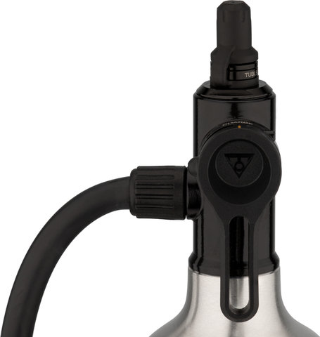 Topeak TubiBooster X CO2 Inflator w/ Pressure Tank - black-silver