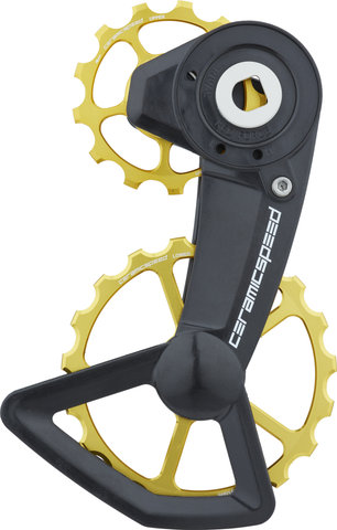 CeramicSpeed Système de Galets de Dérailleur OSPW X pour SRAM AXS XPLR - gold/13 dents (galet guide), 19 dents (galet tendeur)