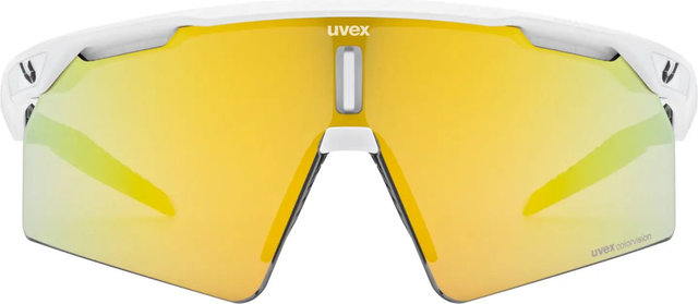 uvex Ultimate Pace Ultra L CV Sportbrille - white matt | yummy yellow