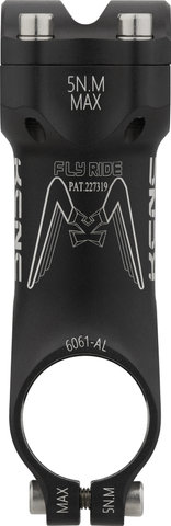 KCNC Fly Ride Stem 25.4 mm 5° - black-silver/+5°/-5° (FlipFlop)/80 mm